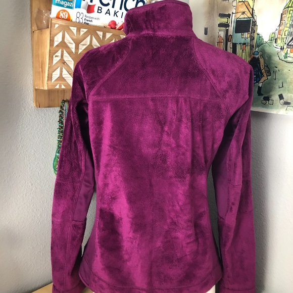 COLUMBIA Thick Velvet Velour Zip Up Jacket - Picture 3 of 11